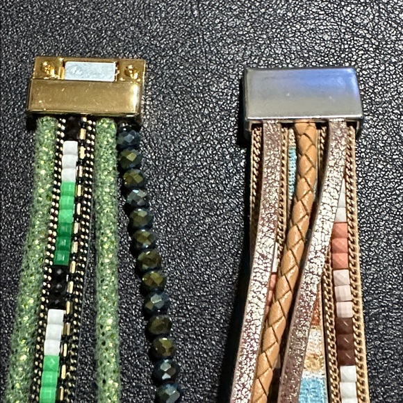 61.  Two Multi-Strap Magnetic Closure Bracelets - Picture 5 of 10